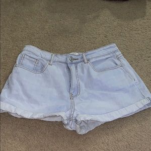 Light wash denim jeans